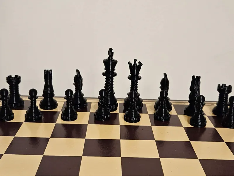 Chess pieces for an engineer
