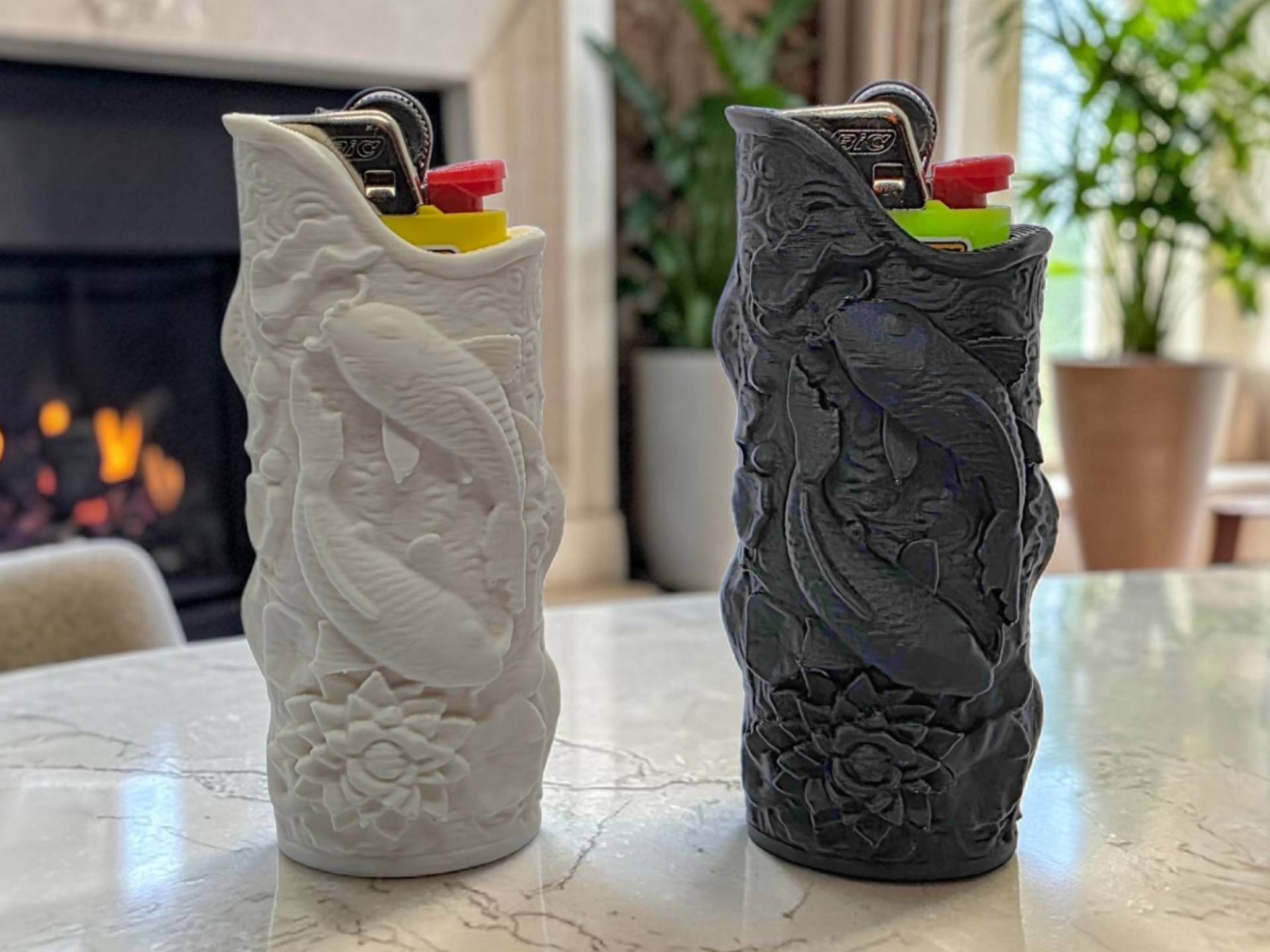 Harmonious Fish Bic Sleeve