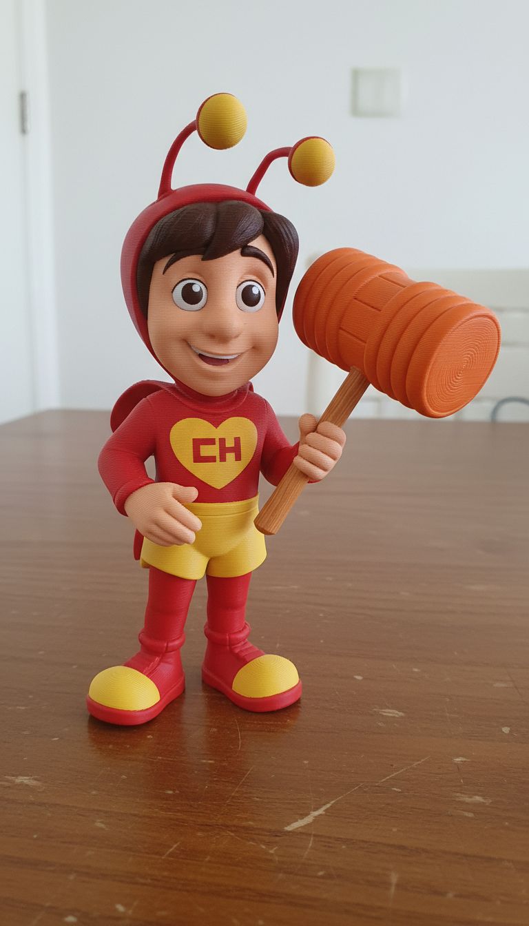 El Chapulín Colorado Chibi Figure – Classic Hero - 1
