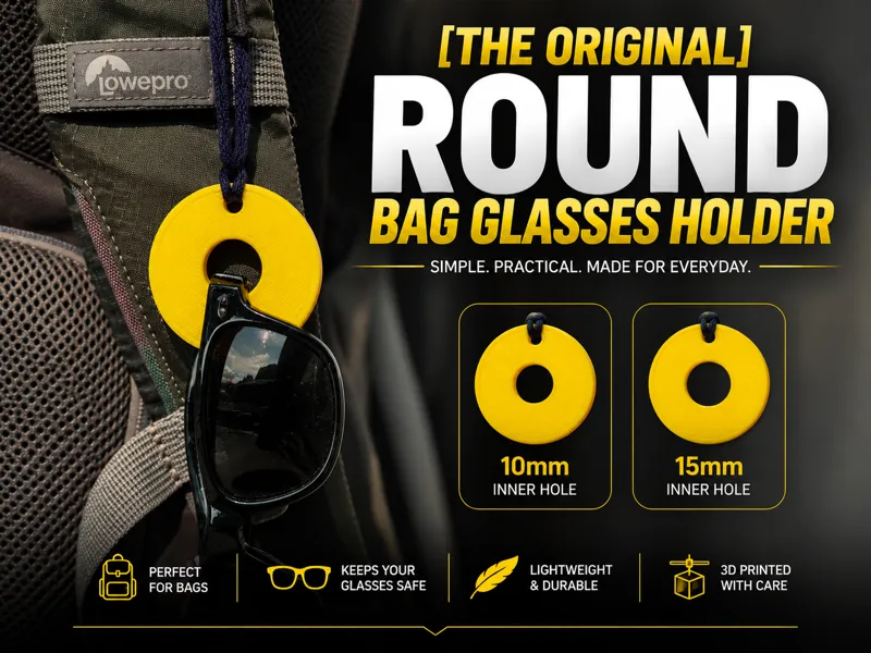 [THE ORIGINAL] Round Bag Glasses Holder