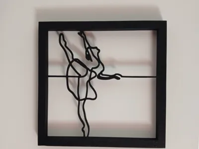 Stylized ballerina frame