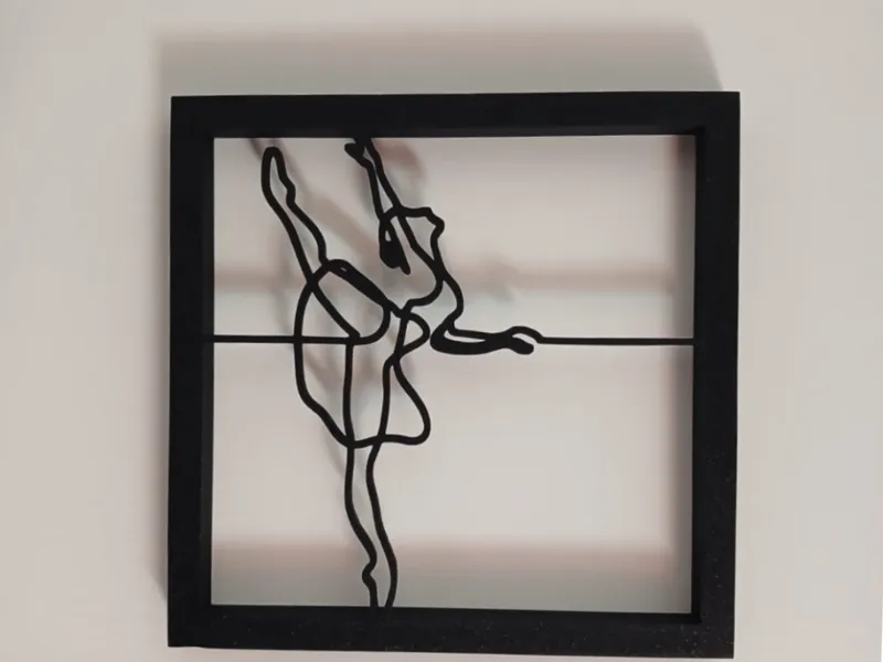 Quadro ballerina stilizzato
