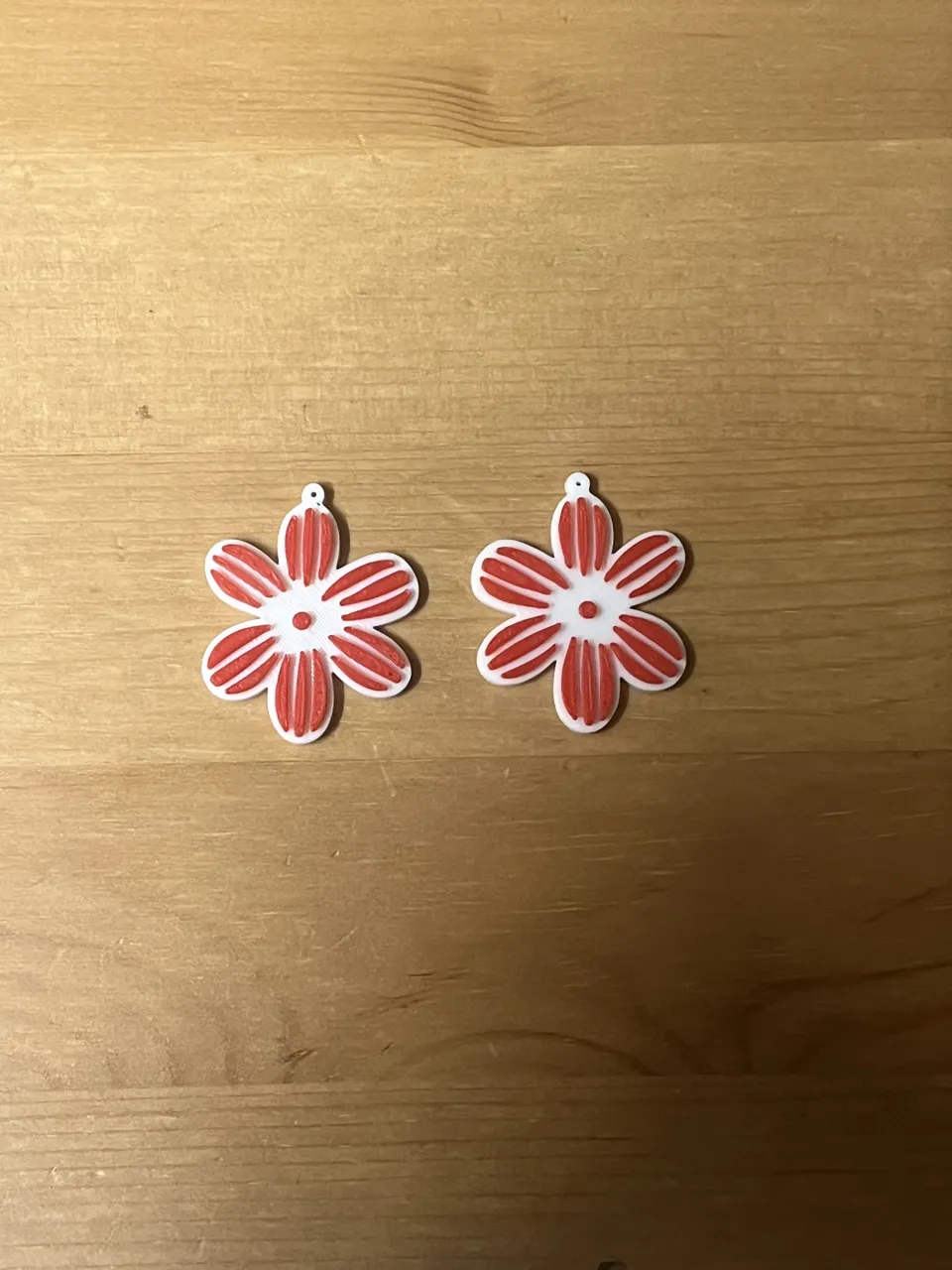 flower earrings view 2