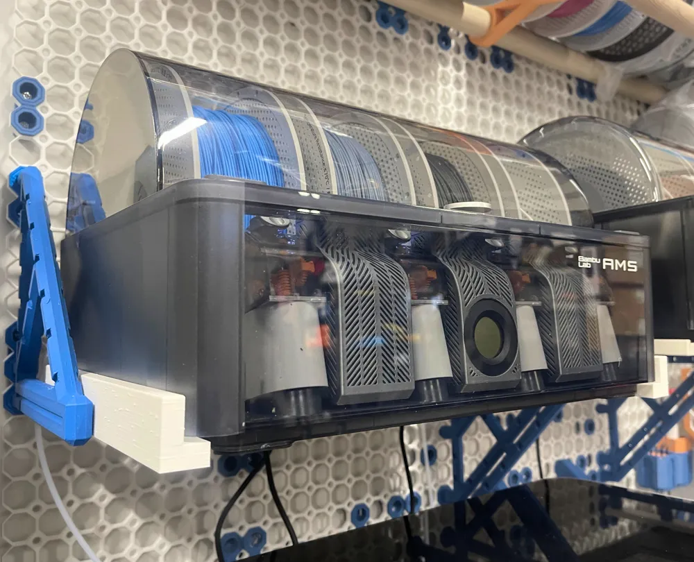 AMS / AMS 2 Pro Multiboard Tilting Shelf - Free 3D Print Model - MakerWorld