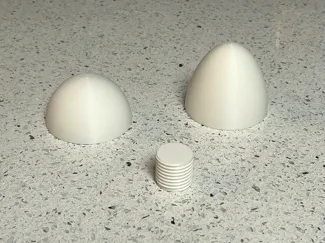 Solid Egg (80mm) with Screw (No Supports)