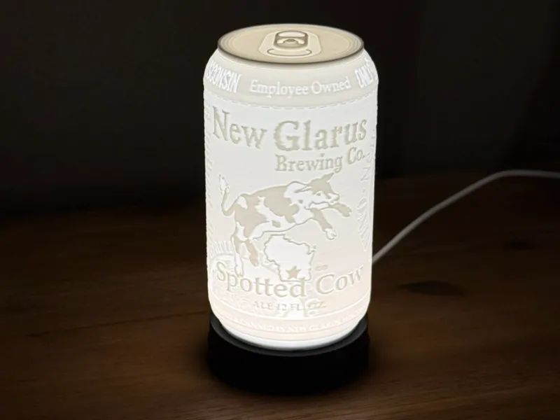 New Glarus Spotted Cow Ale LED Lamp