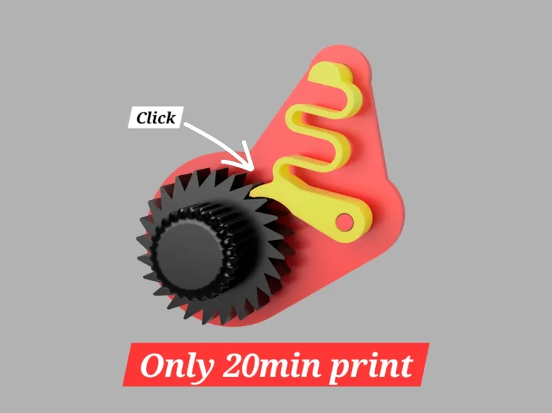 Simple Ratcheting fidget Gear