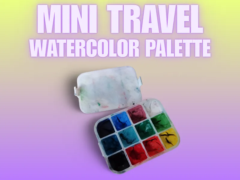 Mini Travel Watercolor Palette 