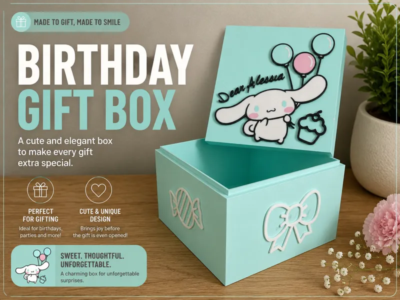 Scatola di compleanno Sanrio Cinnamoroll
