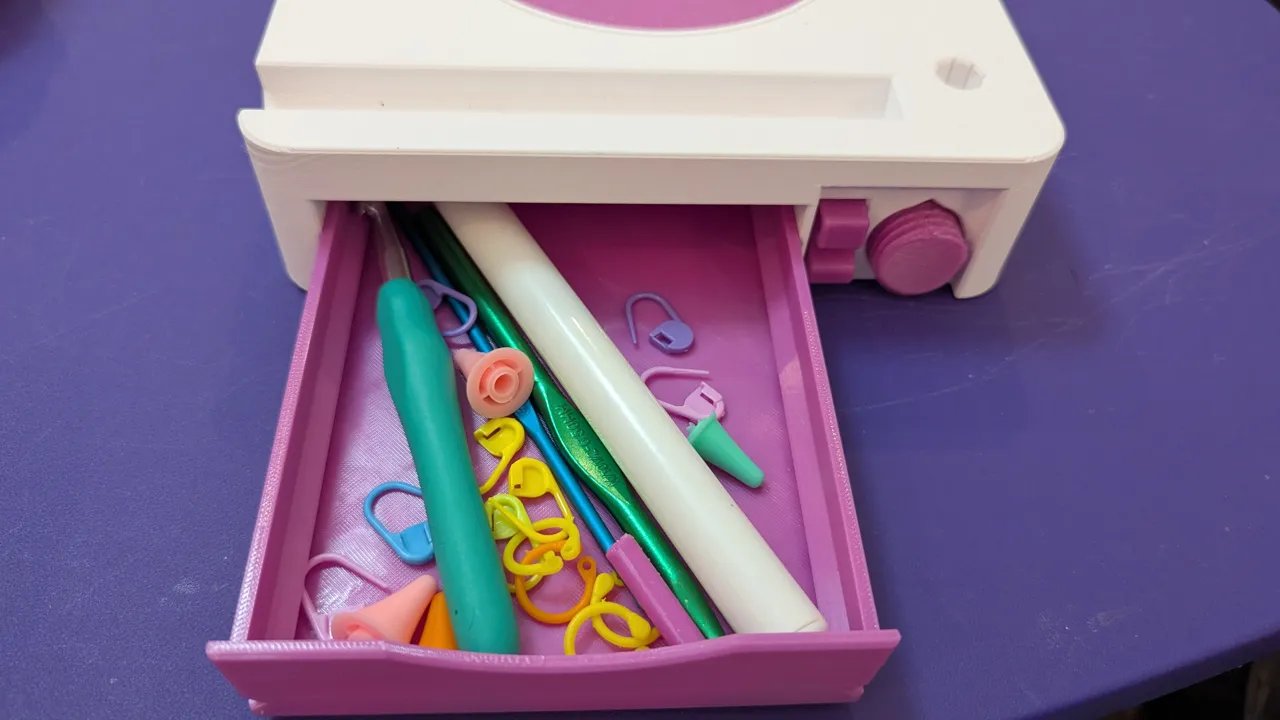 Crochet Station – All-in-One Yarn & Tool Organizer view 3
