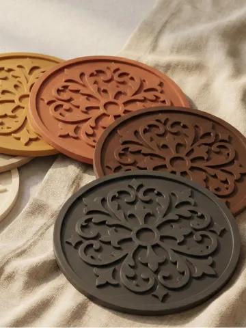 Adorno temático: Coasters set – Autumn Ornamental Table Decor — vista de referencia 2