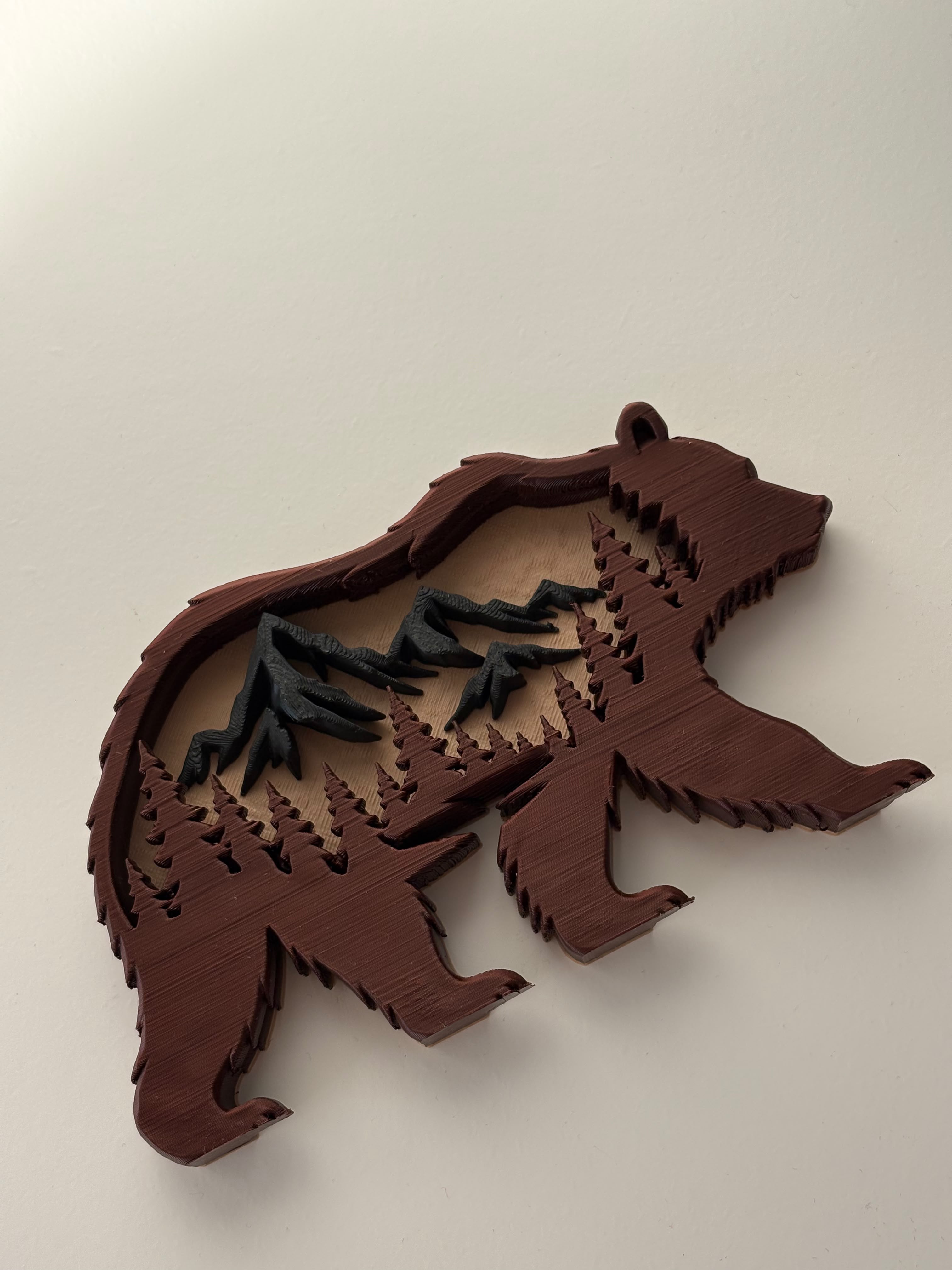 Bear in the Mountains – Layered Woodland Scene - 1