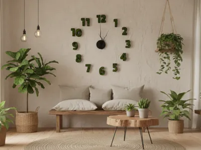 The Moss Clock – Nature-Infused Wall Decor