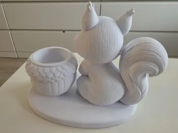 Accesorio de iluminación decorativa: Cute Squirrel Acorn LED Tealight Holder - Autumn — vista de referencia 5