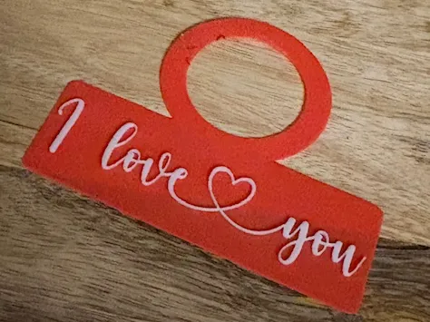 I Love you - Geschenkanhänger - Flaschenanhänger
