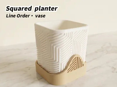 squared polygon planter · polygon plate pot Vases 