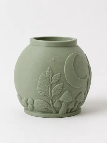 Jarrón decorativo: Forest Crescent Moon Vase — vista de referencia 4