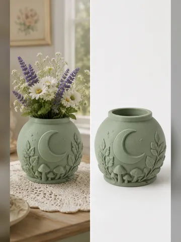 Jarrón decorativo: Forest Crescent Moon Vase — vista de referencia 2