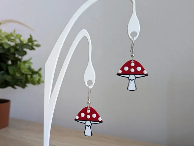 Toadstool earrings
