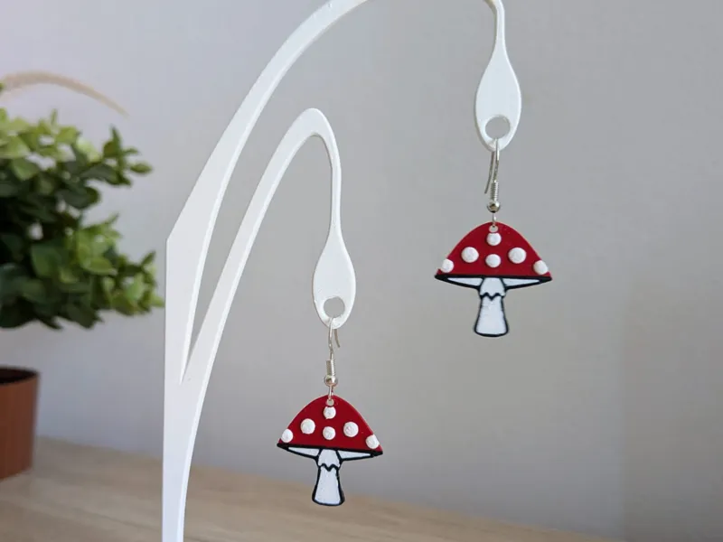 Toadstool earrings