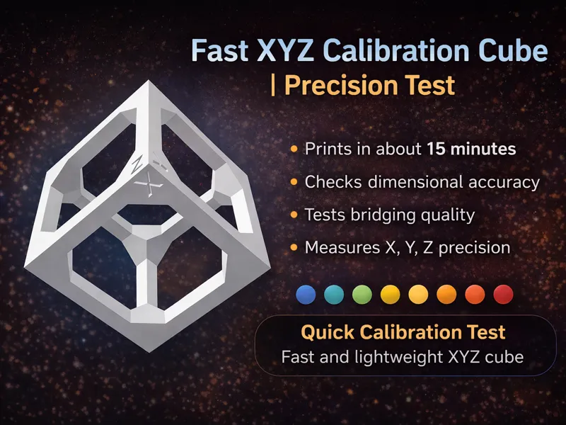 Fast XYZ Calibration Cube | 15-Min Accuracy - TEST