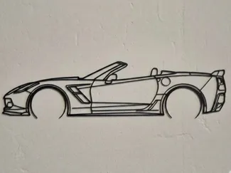 2017 z51 Corvette silhouette