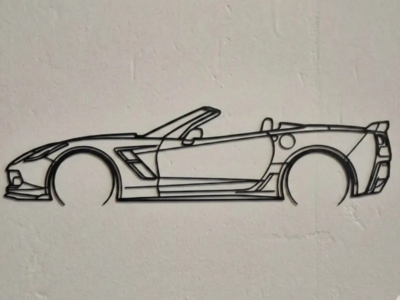2017 z51 Corvette silhouette
