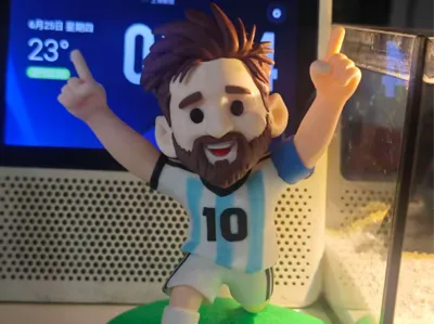 World Cup | DIY Chibi Messi No. 10 Jersey Trendy Collectible Model - No AMS Multi-part Printing