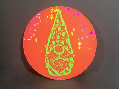 4 piece Round Gnome Coaster Set