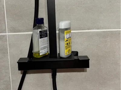 Modern shower caddy (for square arm)