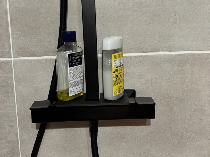 Modern shower caddy (for square arm)