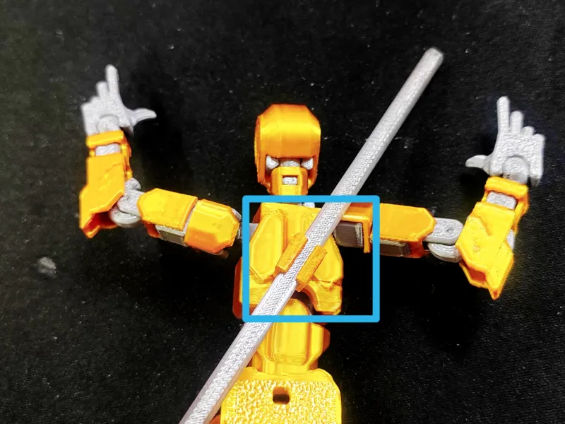Back Weapon Adapter for Dummy13