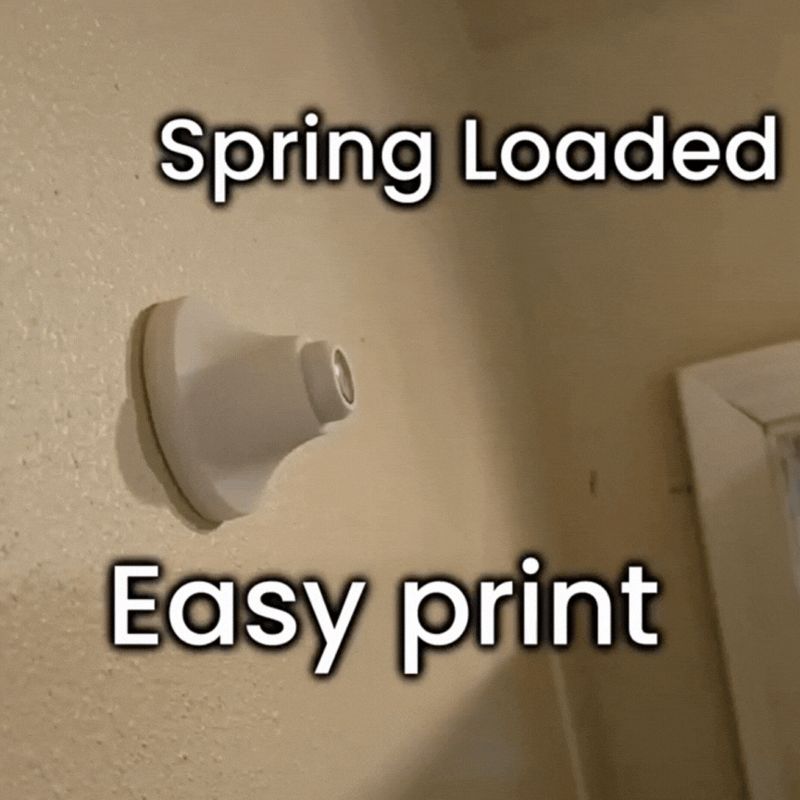 Magnetic Door Stop Spring-Loaded