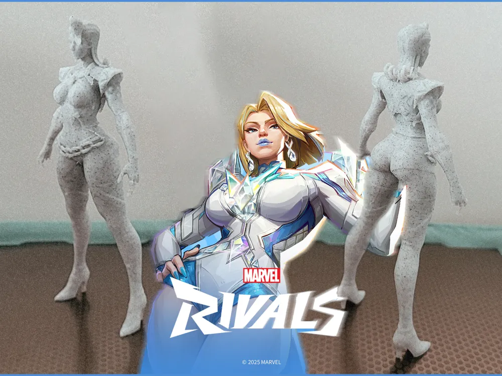 Emma Frost Figure by WoodquarterLabs MakerWorld: Download Free 3D Models