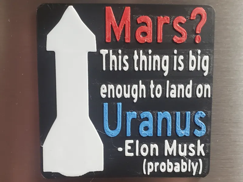 SpaceX Mars/Uranus Magnet