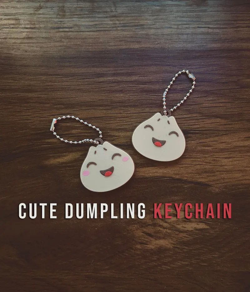 Cute Dumpling Keychain