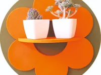 Étagère murale fleur, style Flower Power — photo 1