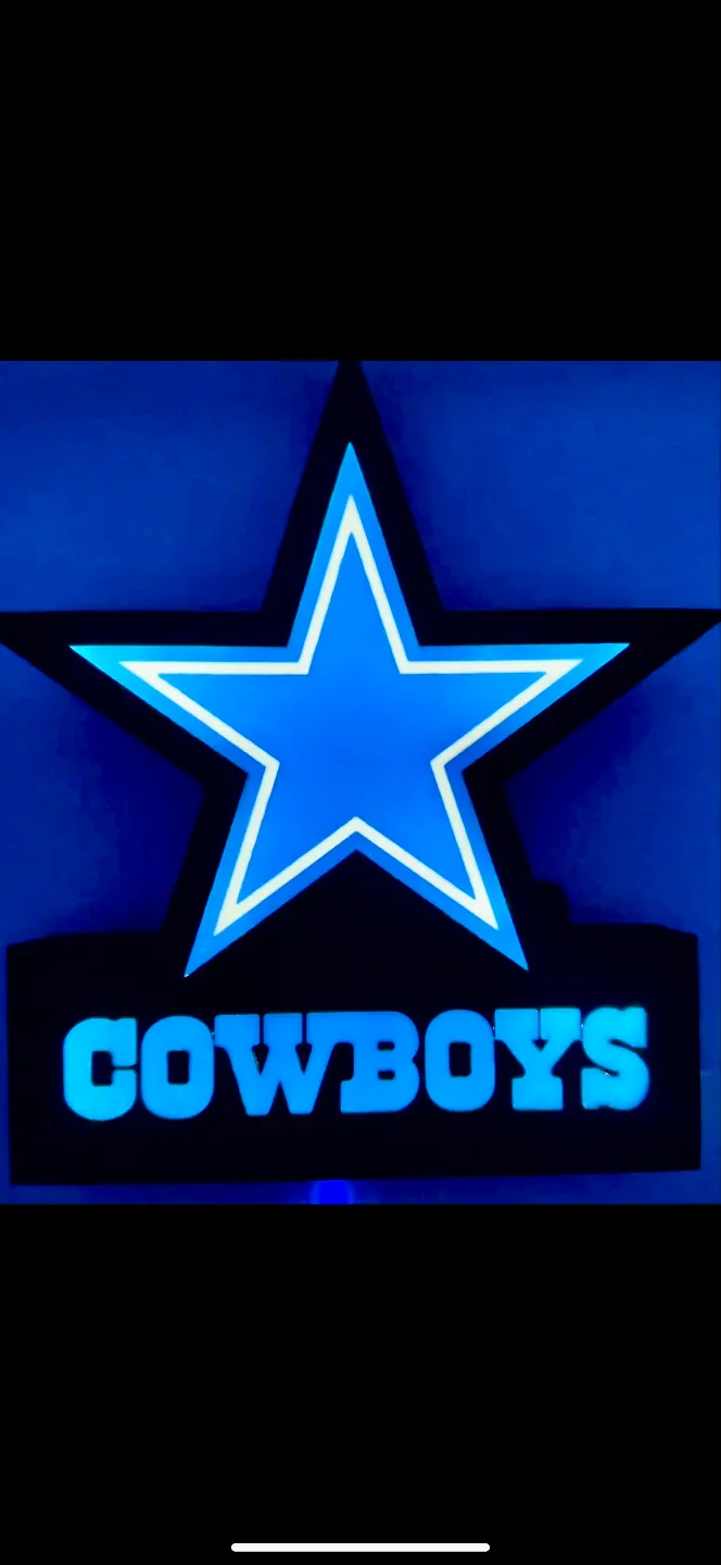 Dallas Cowboys LED Light Box NFL Football
