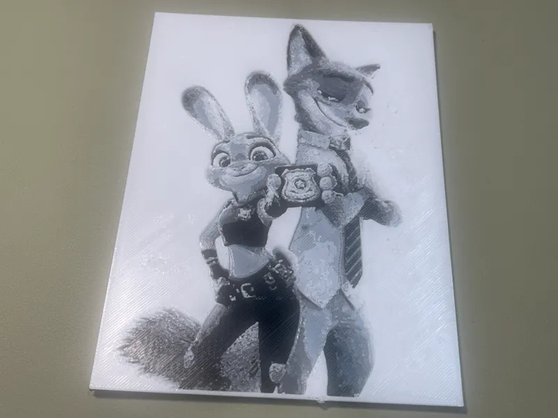 疯狂动物城—尼克朱迪 浮雕冰箱贴相框摆件 Zootopia 2 - Judy & Nick