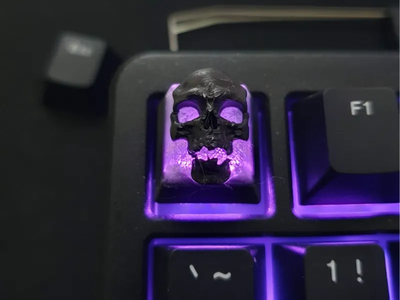 Skull Keycap Pudding top Cherry Mx Profile