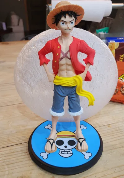 One Piece Multipart Luffy Statue AMS 167mm &330mm