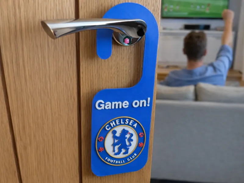 Chelsea football club door hanger do not disturb