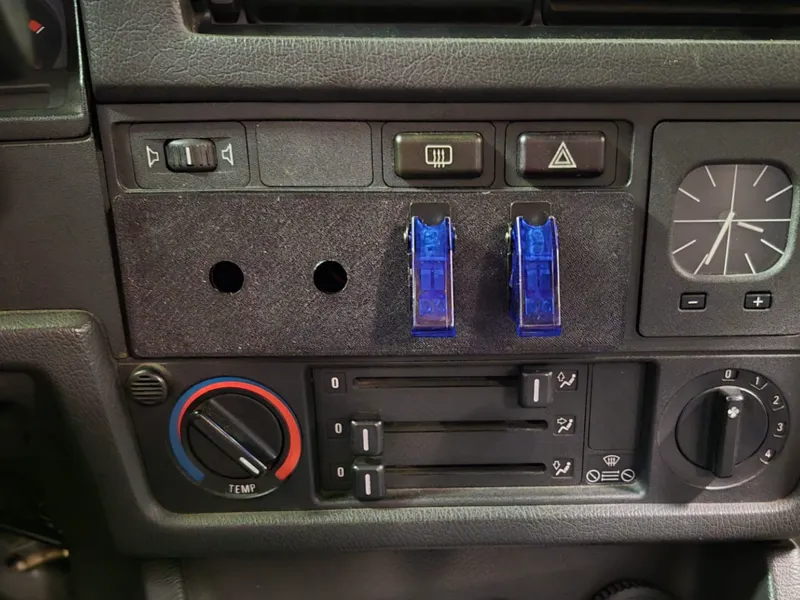 BMW E30 Radioblende / Schaltereinbau / DIN Blende