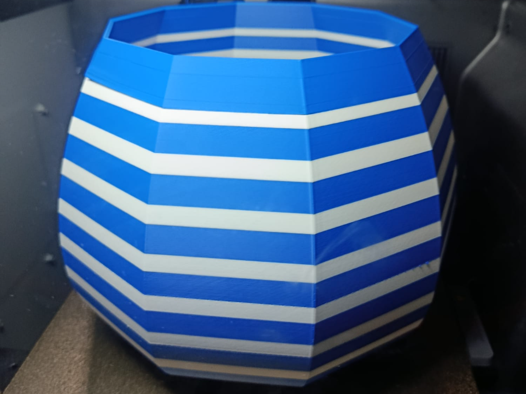 Geometric Striped Vase | Decorative & Functional
