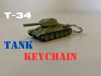 T-34 Tank Keychain