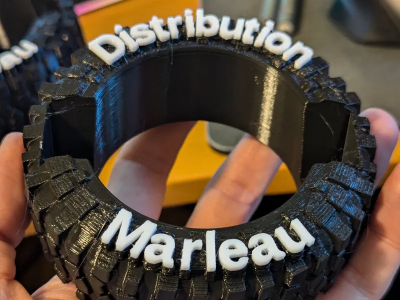 Tire business card holder