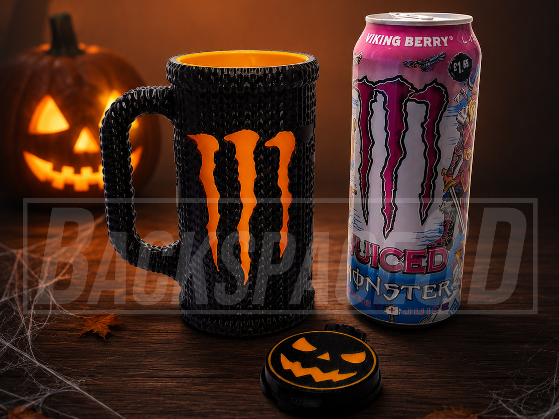 Crochet Monster Can Holder with Lid (No Supports) - 1
