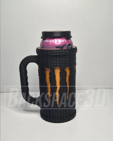 Tapa o cubierta: Crochet Monster Can Holder with Lid (No Supports) — vista de referencia 4