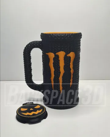 Tapa o cubierta: Crochet Monster Can Holder with Lid (No Supports) — vista de referencia 3