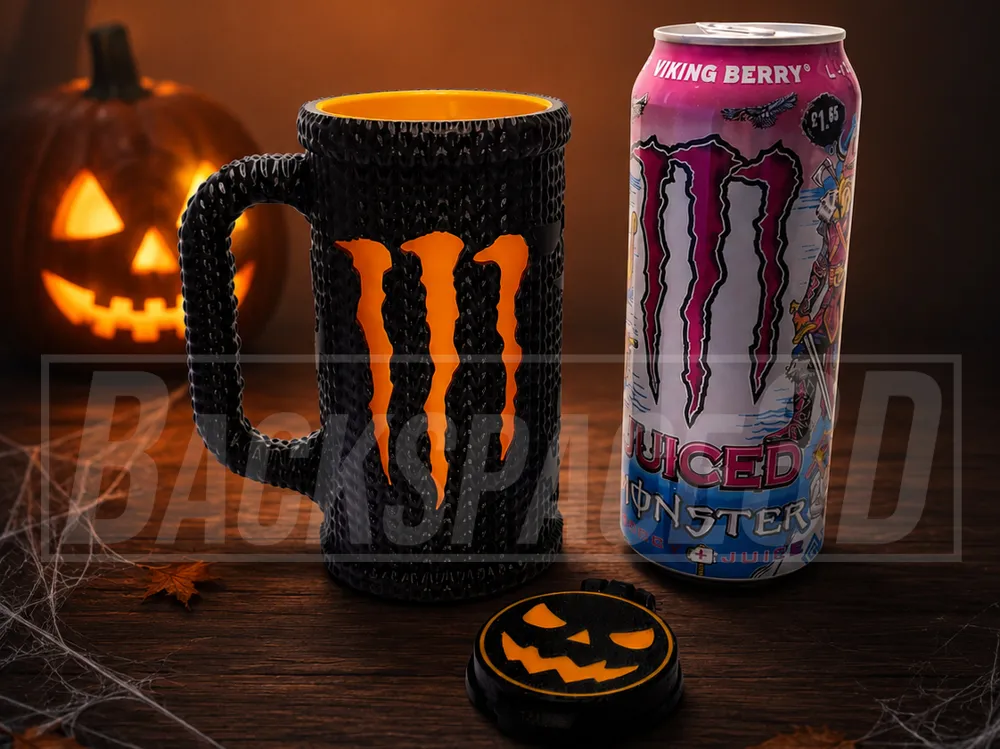 Tapa o cubierta: Crochet Monster Can Holder with Lid (No Supports). Referencia del modelo original.